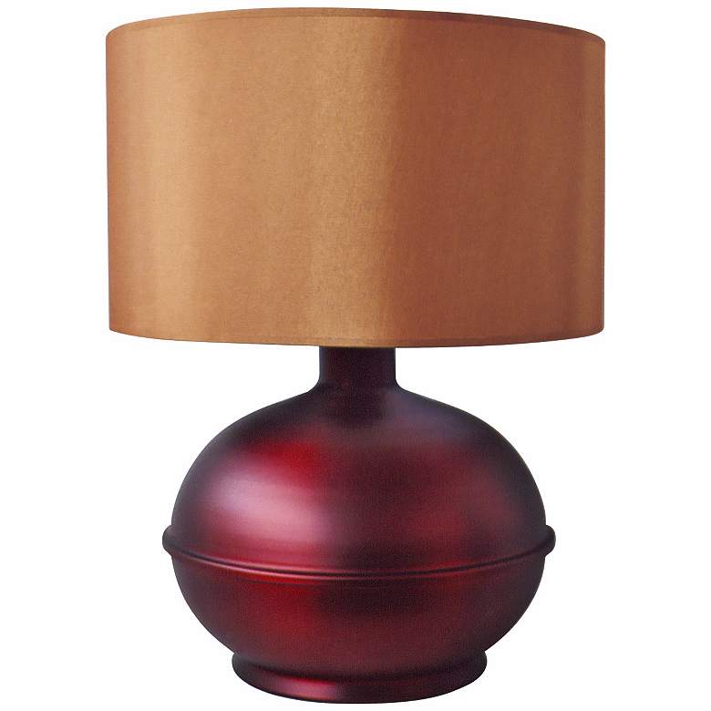 Image 1 Babette Holland Orb Raku Red Modern Table Lamp