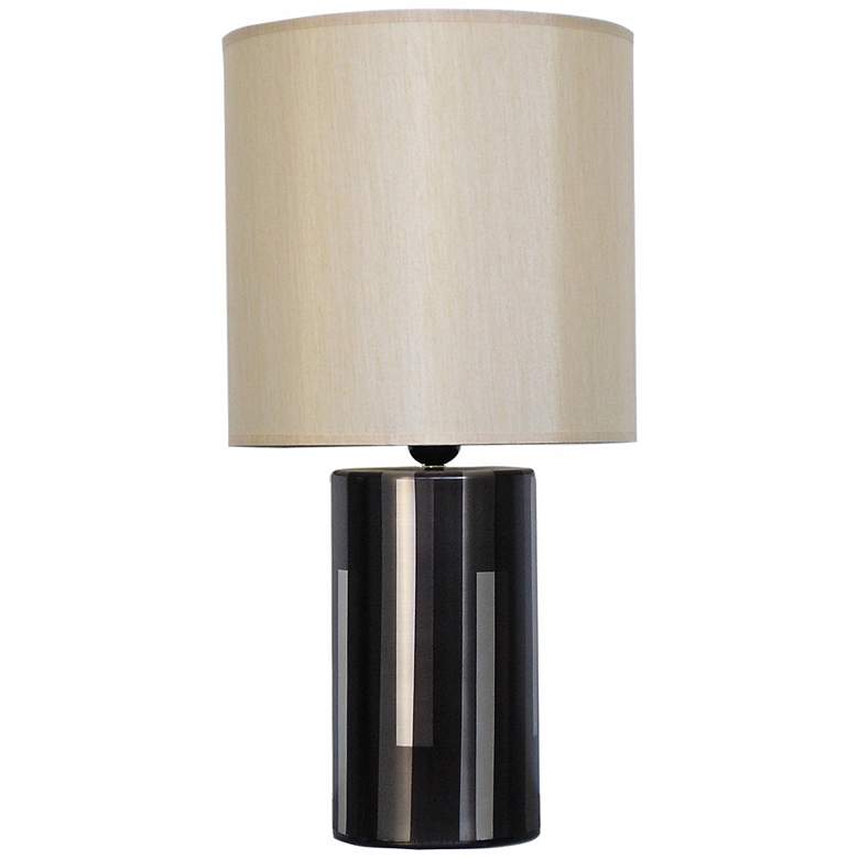 Image 1 Babette Holland Pillar Charcoal Shadow Modern Table Lamp