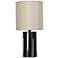 Babette Holland Pillar Charcoal Shadow Modern Table Lamp