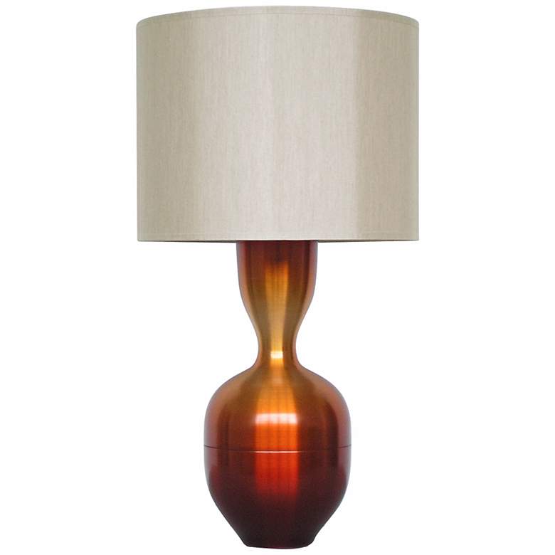 Image 1 Babette Holland Ruby Rust Fade Modern Table Lamp