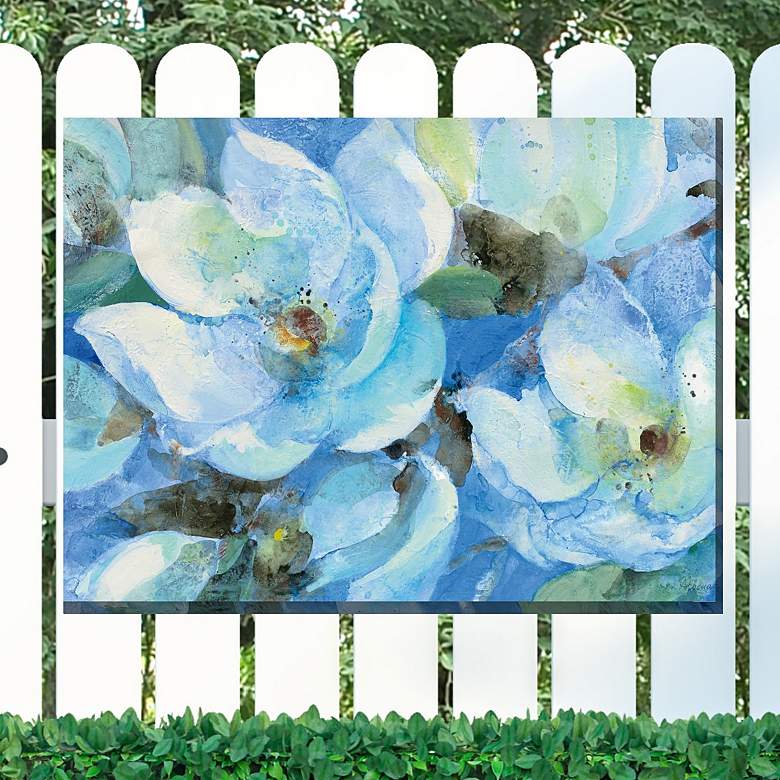 Image 1 Baby Blue Eyes 40" Wide Rectangular Outdoor Canvas Wall Art