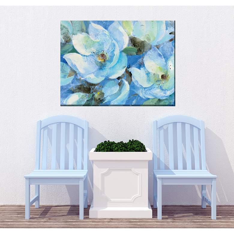 Image 3 Baby Blue Eyes 40" Wide Rectangular Outdoor Canvas Wall Art more views
