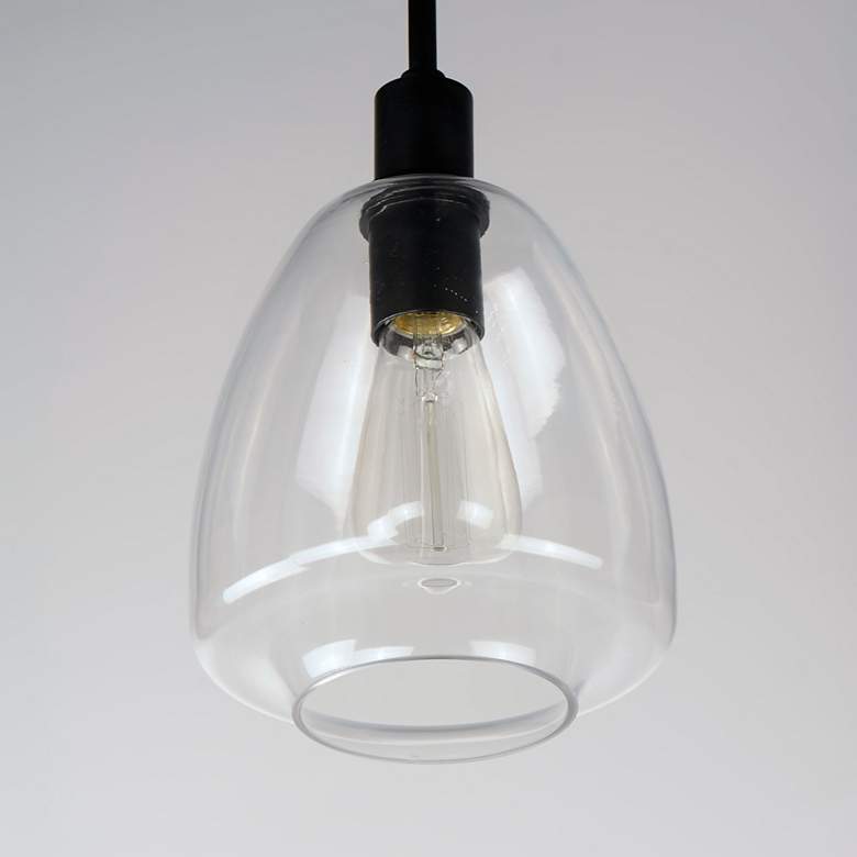 Image 4 Babylon 1-Light 7.25" Wide Black Pendant Light more views
