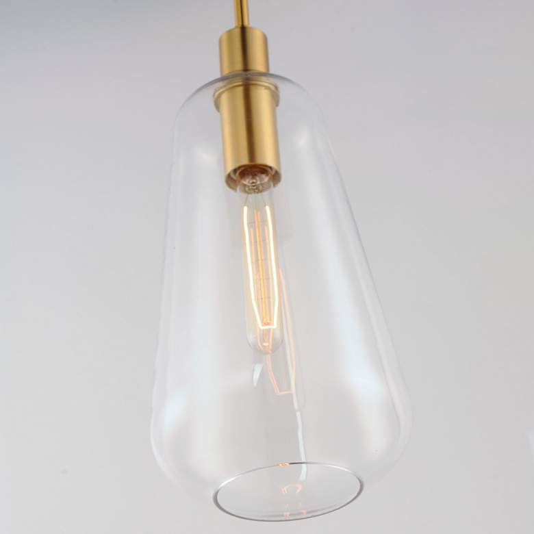 Image 3 Babylon 1-Light 7.5" Wide Satin Brass Pendant Light more views