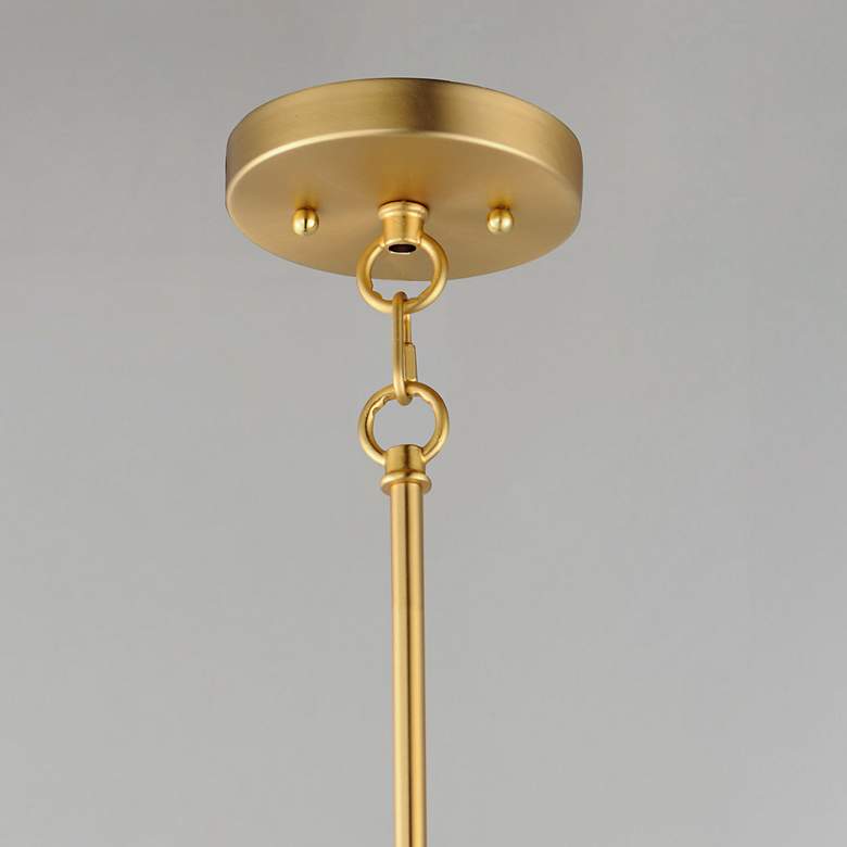 Image 3 Babylon 7 1/4" Wide Satin Brass w/ Clear Glass Mini Pendant more views