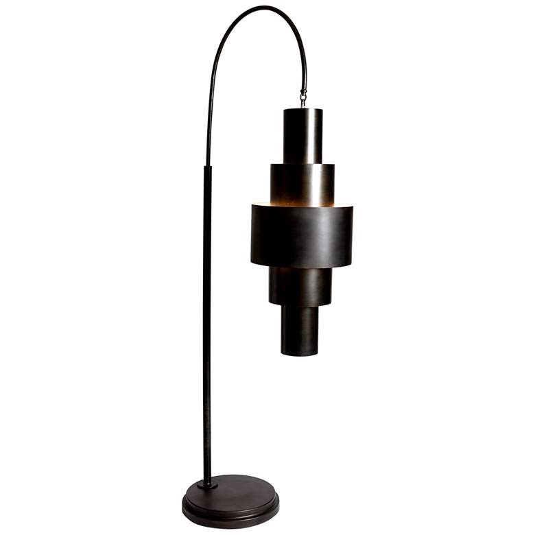 Image 1 Babylon Bronze Metal Arc Floor Lamp