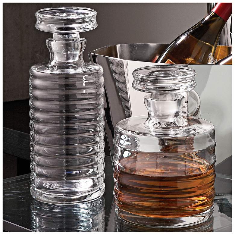 Image 5 Baccarat Clear Glass Ribbed Decanter Barware more views