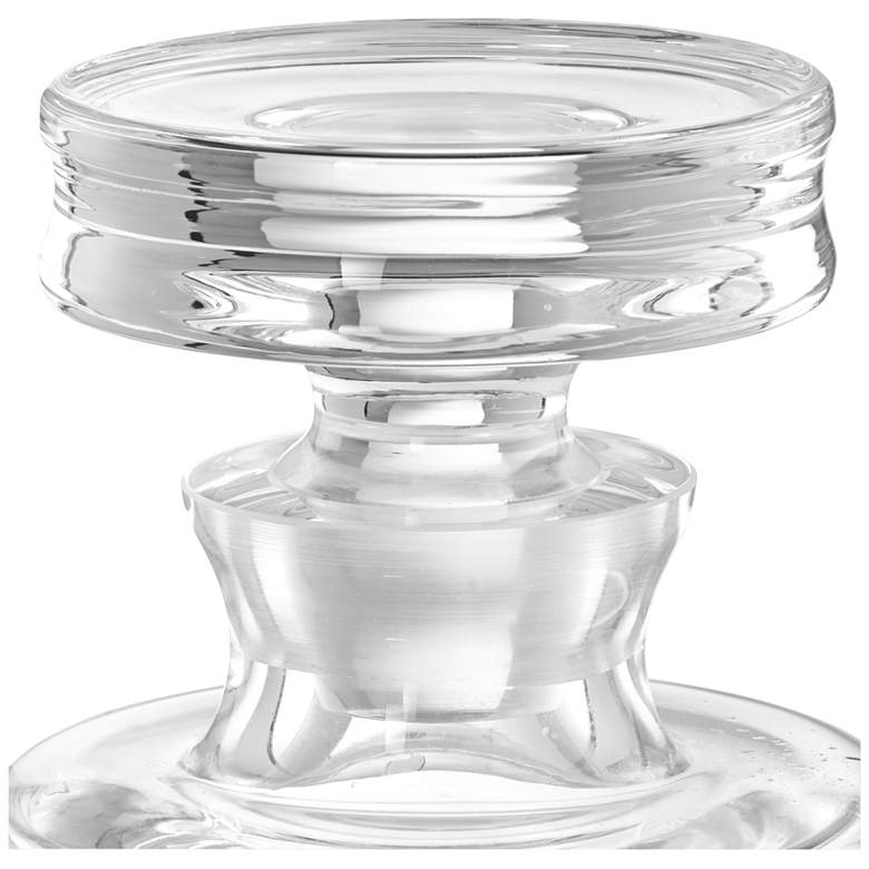 Image 4 Baccarat Tall Clear Glass Ribbed Decanter Barware more views