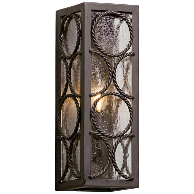 Image 1 Bacchus 14 inch High Textured Bronze Outdoor Wall Light