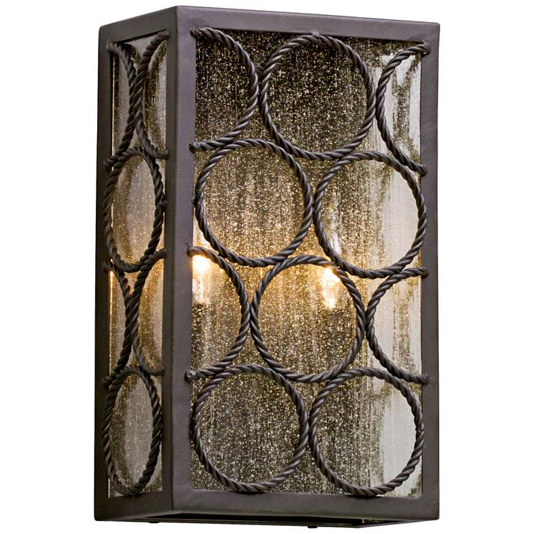 Image 1 Bacchus 14 inch High Textured Bronze Outdoor Wall Light
