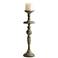 Bach Antique White 23 1/4"H Wood Candlestick Candle Holder