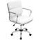 Bachelor Chrome and White Office Arm Chair