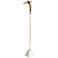 Back Dive 42" High Thai Gold Leaf Marble Base Sculpture