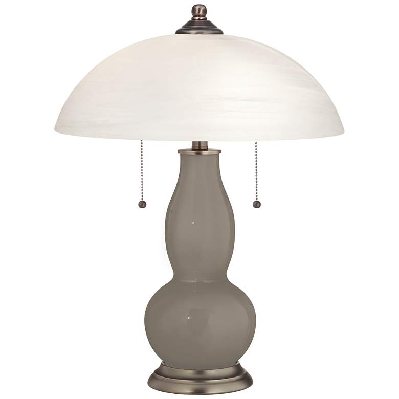 Image 1 Backdrop Gourd-Shaped Table Lamp with Alabaster Shade