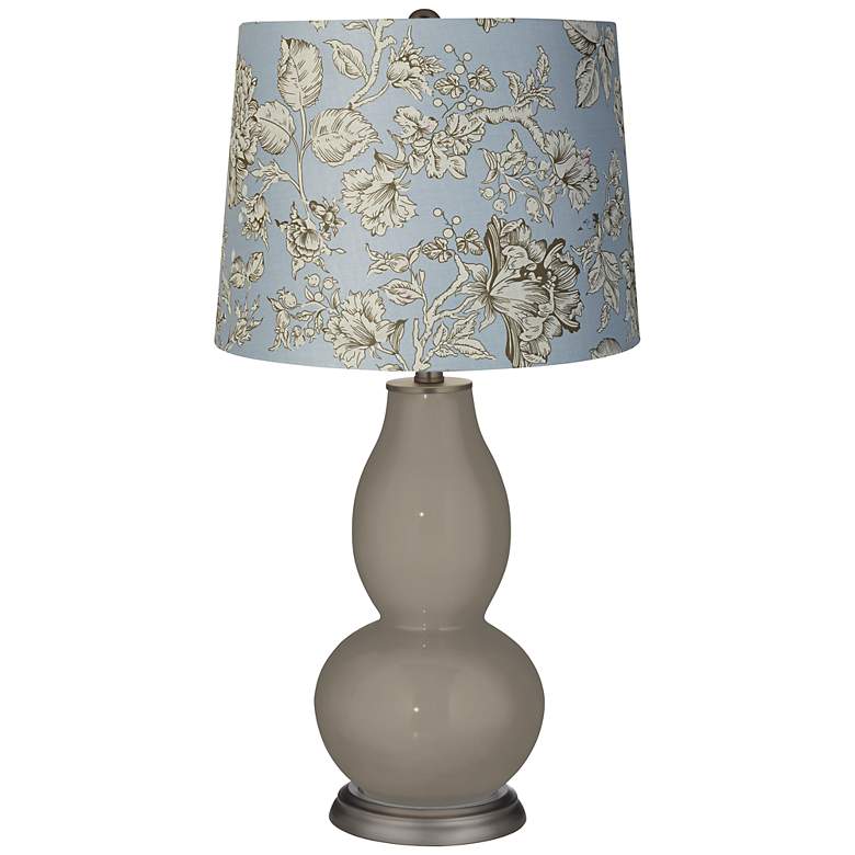 Image 1 Backdrop Vintage Floral Shade Double Gourd Table Lamp