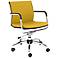 Baden Mustard and Chrome Desk Chair