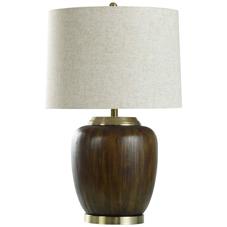 Image 1 Badger 29" Bronze Table Lamp With Bronze Accents