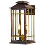 2_Badlands 21" Tall Copper Electric Wall Mount Outdoor Lantern Sconce more views