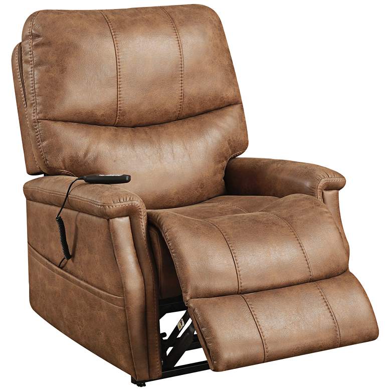 Badlands Saddle Faux Leather 2-Motor Recliner Lift Chair more views