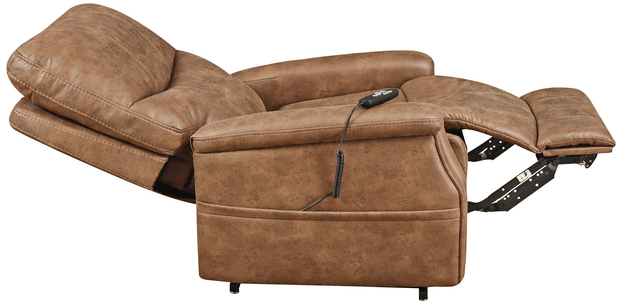 Badlands Saddle Faux Leather 2Motor Recliner Lift Chair 9W999