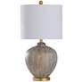 Baffo 29" Gold and Cream Vase Table Lamp