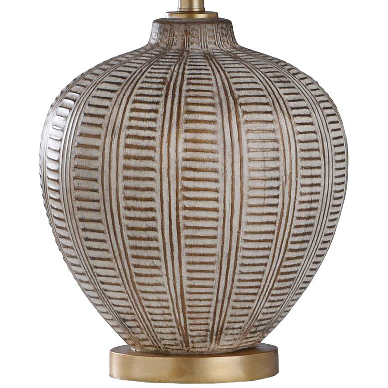 Image 3 Baffo 29" Gold and Cream Vase Table Lamp more views