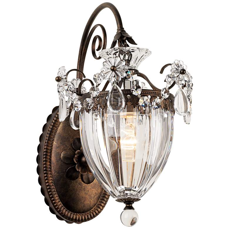 Image 3 Bagatelle 1-Lt Wall Sconce in Heirloom Bronze with Heritage Handcut Crystal