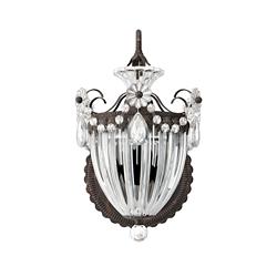 Bagatelle 1-Lt Wall Sconce in Heirloom Bronze with Heritage Handcut Crystal