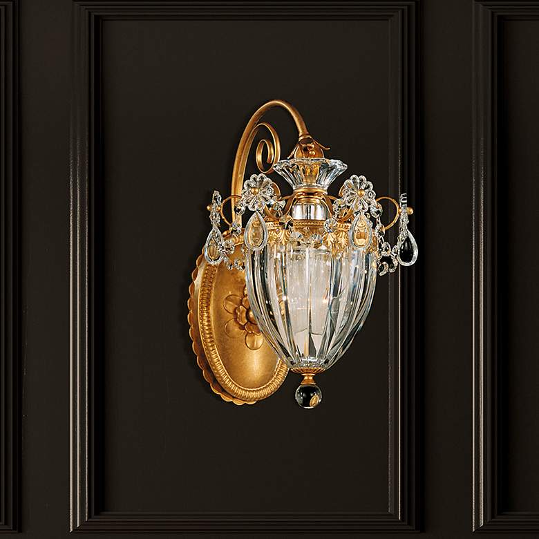 Image 1 Bagatelle 1-Lt Wall Sconce in Heirloom Gold with Heritage Handcut Crystal