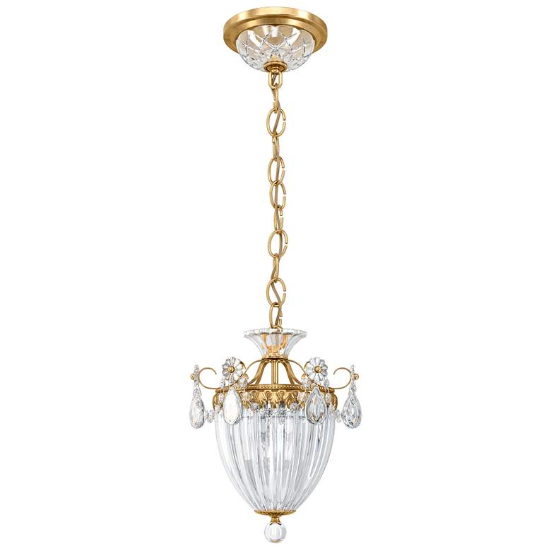 Image 1 Bagatelle 10 1/2" Wide Heirloom Gold 3-Light Mini Pendant