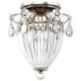 1_Bagatelle 12"H x 10.5"W 3-Light Semi-Flush Mount in Antique Silve