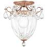 1_Bagatelle 12"H x 10.5"W 3-Light Semi-Flush Mount in Antique Silve