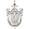 Bagatelle 13"H x 8"W 1-Light Crystal Wall Sconce in Antique Silve