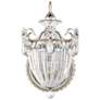 1_Bagatelle 13"H x 8"W 1-Light Crystal Wall Sconce in Antique Silve