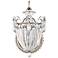Bagatelle 13"H x 8"W 1-Light Crystal Wall Sconce in Antique Silve