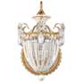 2_Bagatelle 13"H x 8"W 1-Light Crystal Wall Sconce in French Gold