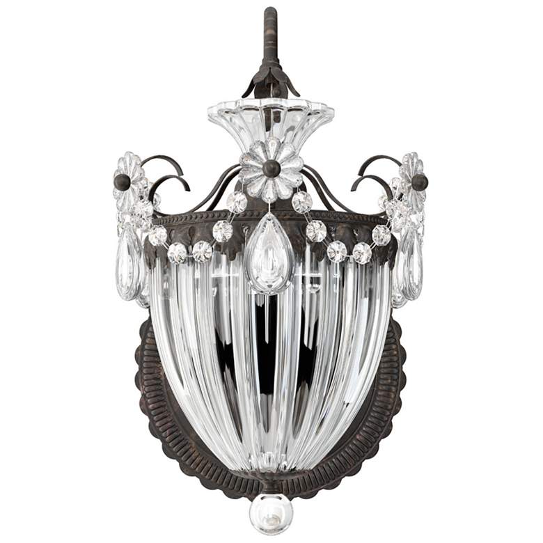 Image 1 Bagatelle 13"H x 8"W 1-Light Crystal Wall Sconce in Heirloom Bron