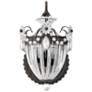 Bagatelle 13"H x 8"W 1-Light Crystal Wall Sconce in Heirloom Bron