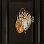 1_Bagatelle 13"H x 8"W 1-Light Crystal Wall Sconce in Heirloom Bron