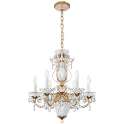 Bagatelle 22.5"H x 21"W 7-Light Crystal Chandelier in French Gold