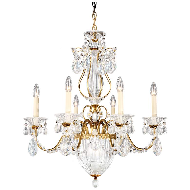 Image 2 Bagatelle 22.5"H x 21"W 7-Light Crystal Chandelier in Heirloom Go