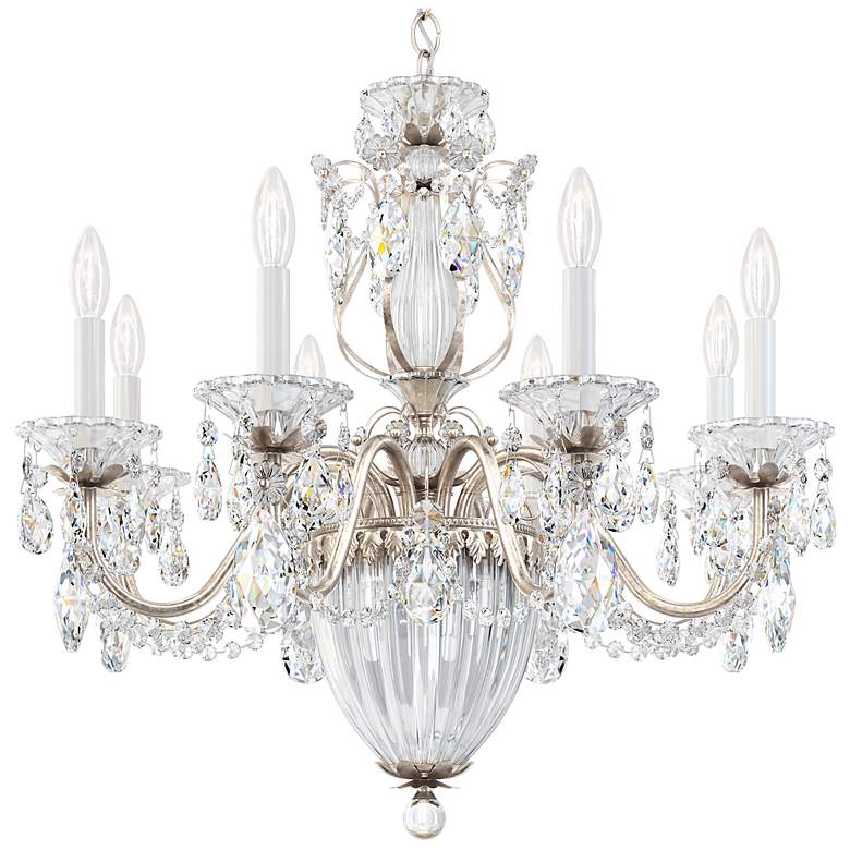 Image 2 Bagatelle 24.5"H x 26.5"W 11-Light Crystal Chandelier in Antique
