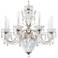 Bagatelle 24.5"H x 26.5"W 11-Light Crystal Chandelier in Antique