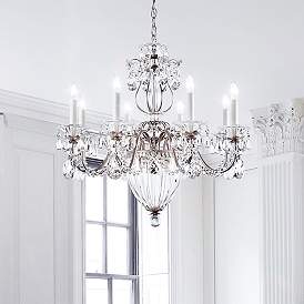 Image1 of Bagatelle 24.5"H x 26.5"W 11-Light Crystal Chandelier in Antique