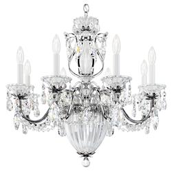 Bagatelle 24.5"H x 26.5"W 11-Light Crystal Chandelier in Silver