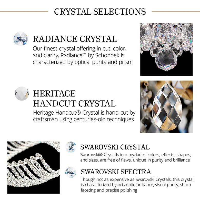 Image 3 Bagatelle 24.5"H x 26.5"W 11-Light Crystal Chandelier in Silver more views