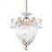 Bagatelle 3-Light Pendant in Antique Silver with Heritage Handcut Crystal