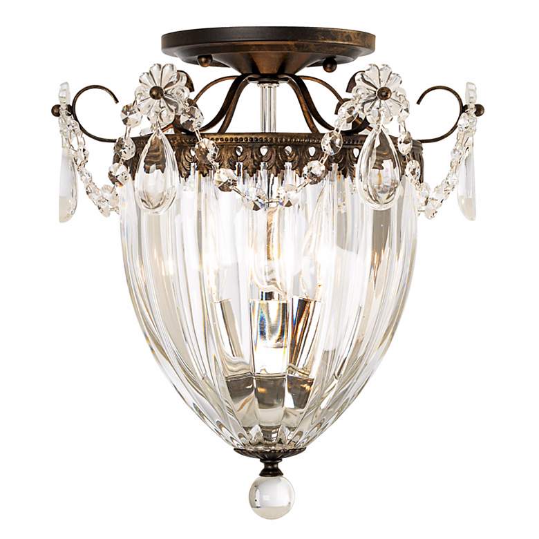 Image 5 Bagatelle 3Lt Semi-Flush Mount Heirloom Bronze & Handcut Crystal more views