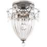 1_Bagatelle 9.5"H x 8"W 1-Light Semi-Flush Mount in Antique Silver