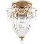 1_Bagatelle 9.5"H x 8"W 1-Light Semi-Flush Mount in French Gold